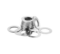 Guarnizione di regolazione in acciaio inossidabile 304 da 0,1/0,2/0,3/0,5/1 mm M2 M3 M4 M5 M6 M7 M8 M9 M10 M12 -M40 Rondella piatta ultra sottile(M5x10xThick 50pcs,1mm thick)