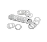 Guarnizione di regolazione in acciaio inossidabile DIN988 304 da 0,1/0,2/0,3/0,5/1 mm M2 M3 M4 M5 M6 M7 M8 M9 M10 M12 -M40 Rondella piatta ultra sottile(M5x10xThick 50pcs,0.2mm thick)