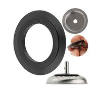 Guarnizione di ricambio con base per cestello, 1 Set, anello di tenuta per cestello del lavello con Ø 54,5 mm esterno, Ø 32,8 mm interno, spessore 4,8 mm, base Ø 40 mm, accessori per lavello