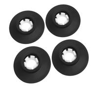 Guarnizione di ricambio for valvola di scarico del WC con clip 2/4 pezzi for valvole serie SV01967 SV(Black-4pcs)