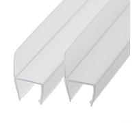 Guarnizione di ricambio per porta della doccia, deflettore dell'acqua, striscia in gomma morbida per prevenire le perdite (15 mm), 2 pezzi