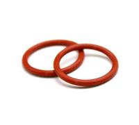 Guarnizione Di Tenuta In Silicone Rosso VMQ, Diametro Esterno 5-80 Mm, Spessore CS 1/1,5/2/2,4 Mm, Guarnizione Isolante Impermeabile For Uso Alimentare Facile Da Usare(OD 21mm-20pcs,CS 1mm)