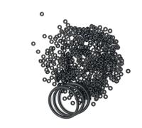 Guarnizione di tenuta Rondella di tenuta nera rotonda in gomma nitrilica NBR tipo O, resistente alla corrosione e all'olio, 20 pezzi CS 0,8 mm OD 2,5~43 mm(OD 12.5mm)