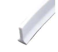 Guarnizione Doccia 1 pezzo di barriera in silicone for il tappo dell'acqua, striscia ritenzione idrica, tenuta flessibile for fondo della porta, for pavimenti for stanze umide(White T Form,About 1m)