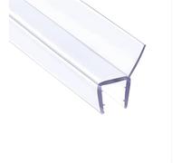 Guarnizione Doccia, Lunghezza 4 m, Guarnizione Doccia Sottoporta, per Vetro da 6/8/10/12 mm, Impedisce le Perdite Della Doccia e Crea Una Barriera Contro L'acqua, PVC(10MM)