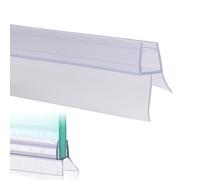 Guarnizione doccia per porte della doccia, 6 mm, 8 mm, 10 mm, 2 x 50 cm, guarnizione inferiore con bordo in gomma allungato, impermeabile, paraspruzzi per parete della doccia e vasca (labbro di tenuta