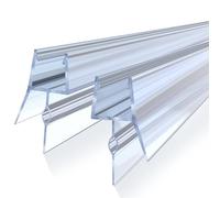Guarnizione Doccia Sottoporta 2 x 100 cm, Guarnizioni Doccia Porte in Vetro da 5-8 mm, Guarnizione Porta Doccia Verticale, Guarnizione per Box Doccia in PVC