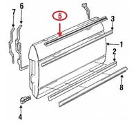 Guarnizione esterna finestra porta vetro gomma raschietto spazzola set per Me...