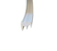 GUARNIZIONE FERMAVETRO IN PVC UNIVERSALE confezione da 5m .Bordatura ad incastro solo pressione per finestre e balconi e infissi. (4mm, Bianco)