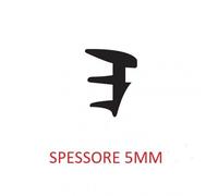 Guarnizione Fermavetro spessore di 5 mm tra vetro e fermavetro M.LINIARI 10 NERA