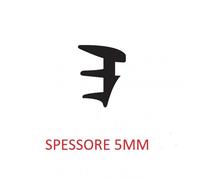 Guarnizione Fermavetro spessore di 5 mm tra vetro e fermavetro M.LINIARI 20 NERA
