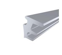 Guarnizione Fermavetro universale in PVC. Bordatura ad incastro solo pressione per finestre balconi e infissi in alluminio. Facile da montare. UP ferma vetro. (UP3 Trasparente, 5 metri)