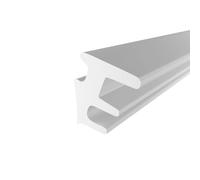 Guarnizione Fermavetro universale in PVC. Bordatura ad incastro solo pressione per finestre balconi e infissi in alluminio. Facile da montare. UP ferma vetro. (UP4 Bianco, 5 metri)