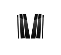 Guarnizione Finestr 6 Pezzi Di Adesivi Per Montanti Portiera In Fibra Di Carbonio Nero Lucido Per VW Per Golf 6 MK6 2010 2011 2012 MTVTFECEWG(Carbon Fiber Pattern)