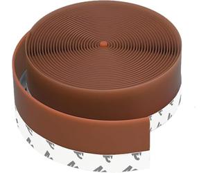 Guarnizione finestra - marrone silicone sigillante, paraspifferi e paraacqua per porte/baie, sottoporta anti spifferi, 45MM per grandi fessure ≤ 30MM (Marrone)