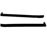 Guarnizione Finestrino Per Land Per Cruiser Per Prado 120 2003-2009 | 75670-60070 Gomma per terza finestra esterna cromata o nera, 2 pezzi Guarnizione Porta Auto(Nero)