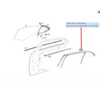 GUARNIZIONE FINESTRINO POSTERIORE DX A1767351200 MERCEDES-BENZ A176