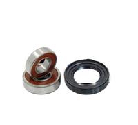 Guarnizione for acqua della lavatrice a tamburo, compatibile con Hisense, compatibile con ROYALSTAR, (40/65/10) + cuscinetti 2 pezzi (6304 6206) Parti dell'anello di tenuta del paraolio