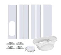 Guarnizione for finestra con kit adattatore for finestra for condizionatore portatile, piastre di tenuta for finestra regolabili, kit di sfiato aria condizionata for porte e finestre scorrevoli in vet