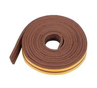 Guarnizione for finestre autoadesiva in schiuma da 6 metri, tipo E, accessorio resistente all'usura, buona flessibilità e lunga protezione, grigio(Brown)