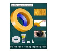 Guarnizione for flangia WC, rondella spessa antiodore, set completo for WC anti-perdita universale esteso(Seven generation 04)