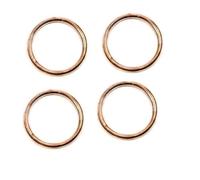 Guarnizione for tubo di scarico in rame for motocicletta adatta for modelli H CX500 CX650 XL250 di ricambio 1975-1986 1977-1986 1983-1984 1975-1978(4pcs)