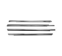 Guarnizione Guarnizioni Per Finestrini Laterali Auto Sigillanti A Pressione Colore Nero Argento E Cromo Per Peugeot 301 2013-2017 Auto Strisce Di Protezione(Silver chome)