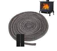 Guarnizione in corda resistente al calore, guarnizione flessibile per stufa, cordone sigillante ignifugo multiuso con design di lunga durata, per, barbecue, fumatore, caldaia, forno,