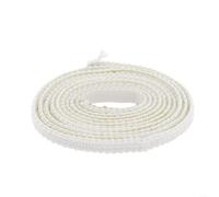 Guarnizione in fibra di vetro per riscaldamento stufe a pellet, 12 x 3 mm, corda piatta, guarnizione per porta del forno a bassa conducibilità termica per porta del camino e giunto di espansione della
