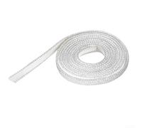 Guarnizione in fibra di vetro per riscaldamento stufe a pellet, 12 x 3 mm, corda piatta, guarnizione per porta del forno a bassa conducibilità termica per porta del camino e giunto di espansione della