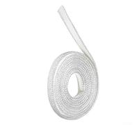 Guarnizione in fibra di vetro per riscaldamento stufe a pellet, corda piatta, 15 x 3 mm, guarnizione per porta del forno a bassa conducibilità termica per guarnizioni per porte dello scambiatore di