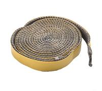 Guarnizione in fibra di vetro per stufe e stufe, 25 m, 18 x 3 mm, nera, piatta, resistente al calore, per legna per stufe, camini, caldaie, porte del camino, forni, forni e forno