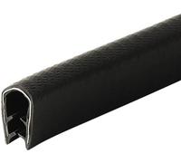 Guarnizione in gomma a forma di U, bordo nero da 3,28 piedi con spazio in metallo for pannelli, portiere di auto, piastre in acciaio, portelli, 13 mm x 8 mm (dimensioni: 13 mm x 8 mm)(17mm x 10mm)