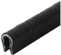 Guarnizione in gomma a forma di U, bordo nero da 3,28 piedi con spazio in metallo for pannelli, portiere di auto, piastre in acciaio, portelli, 8 mm x 7 mm (dimensioni: 8 mm x 7 mm)(8mm x 7mm)
