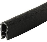 Guarnizione in gomma a forma di U, bordo nero da 3,28 piedi con spazio in metallo for pannelli, portiere di auto, piastre in acciaio, portelli, 8 mm x 7 mm (dimensioni: 8 mm x 7 mm)(19mm x13mm)