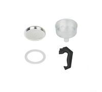 Guarnizione in gomma ad anello per moka espresso, parti di ricambio con manico, guarnizione imbuto e filtro, adatto per caffettiere da 3, 6, 9 e 12 tazze (3 tazze)