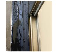 Guarnizione in gomma, Bordo antigoccia for pioggia in gomma autoadesiva nera for porte, dimensioni multiple da 18 mm/23 mm(18mm,0.6m)