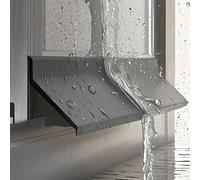 Guarnizione in gomma, Gocciolatoio autoadesivo in gomma for porte e finestre, nero, larghezza 4,5 cm/5, cm, lunghezza 1-5 m(5.5cm,1m(3.3ft))