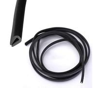 Guarnizione in gomma nera a forma di U per portiera auto, 2 m, protezione contro graffi, scheggiature e urti