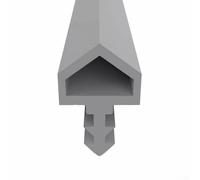 Guarnizione in gomma per porta, 5 m x 10 mm, per telai di finestre e porte, fornisce isolamento resistente alle intemperie e riduzione del rumore per porte delle stanze (grigio)