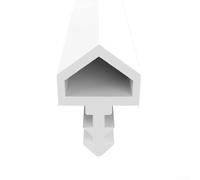 Guarnizione in gomma per porta, lunghezza 5 m, larghezza 10 mm, per sigillare telai di porte contro il rumore del vento, isolamento dalla polvere, adatto per residenze e uffici (bianco)