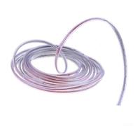 Guarnizione in gomma per portiera auto, a forma di U, 4,9 m, in PVC, anti collisione, protezione dalle intemperie (trasparente)