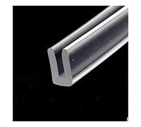 SHHMA Guarnizione in Gomma Profilo A U Sigillata Guarnizione Striscia Utilizzabile sul Bordo del Tavolo, Trasparente, Lungo 5 Metri,4mm x 7mm