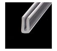 SHHMA Guarnizione in Gomma Profilo A U Sigillata Guarnizione Striscia Utilizzabile sul Bordo del Tavolo, Trasparente, Lungo 5 Metri,4mm x 10mm