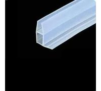 Guarnizione in gomma siliconica per porte e finestre senza telaio, allargata a forma di F/h, da 2 metri, per vetri da 6/8/10/12 mm - Tipo angolare daijiao - 12 mm - 2 m