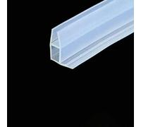 Guarnizione in gomma siliconica per porte e finestre senza telaio, allargata a forma di F/h, da 2 metri, per vetri da 6/8/10/12 mm, tipo angolare, 10 mm, 2 m