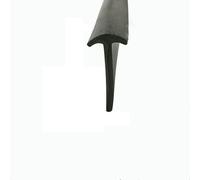 Guarnizione in gomma, Striscia a T in gomma for sigillare più superfici, nera con diverse dimensioni e lunghezze a(15x33.0mm T,1M)