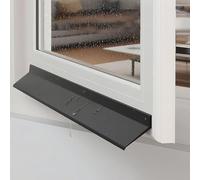 Guarnizione in gomma, Striscia deflettore antipioggia in gomma autoadesiva nera, dimensioni multiple for porte e finestre delle auto(5.5cm,2m)