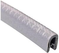 Guarnizione in gomma, striscia di bordatura, guarnizioni in a forma U, flessibile, 3,28 piedi, con fessura in metallo for finestre, porte, veicoli e applicazioni industriali(Gray,8mm x 6mm)