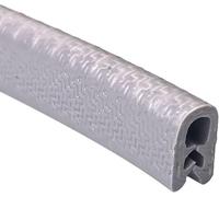 Guarnizione in gomma, striscia di bordatura, guarnizioni in a forma U, flessibile, 3,28 piedi, con fessura in metallo for finestre, porte, veicoli e applicazioni industriali(Gray,10mm x 7mm)